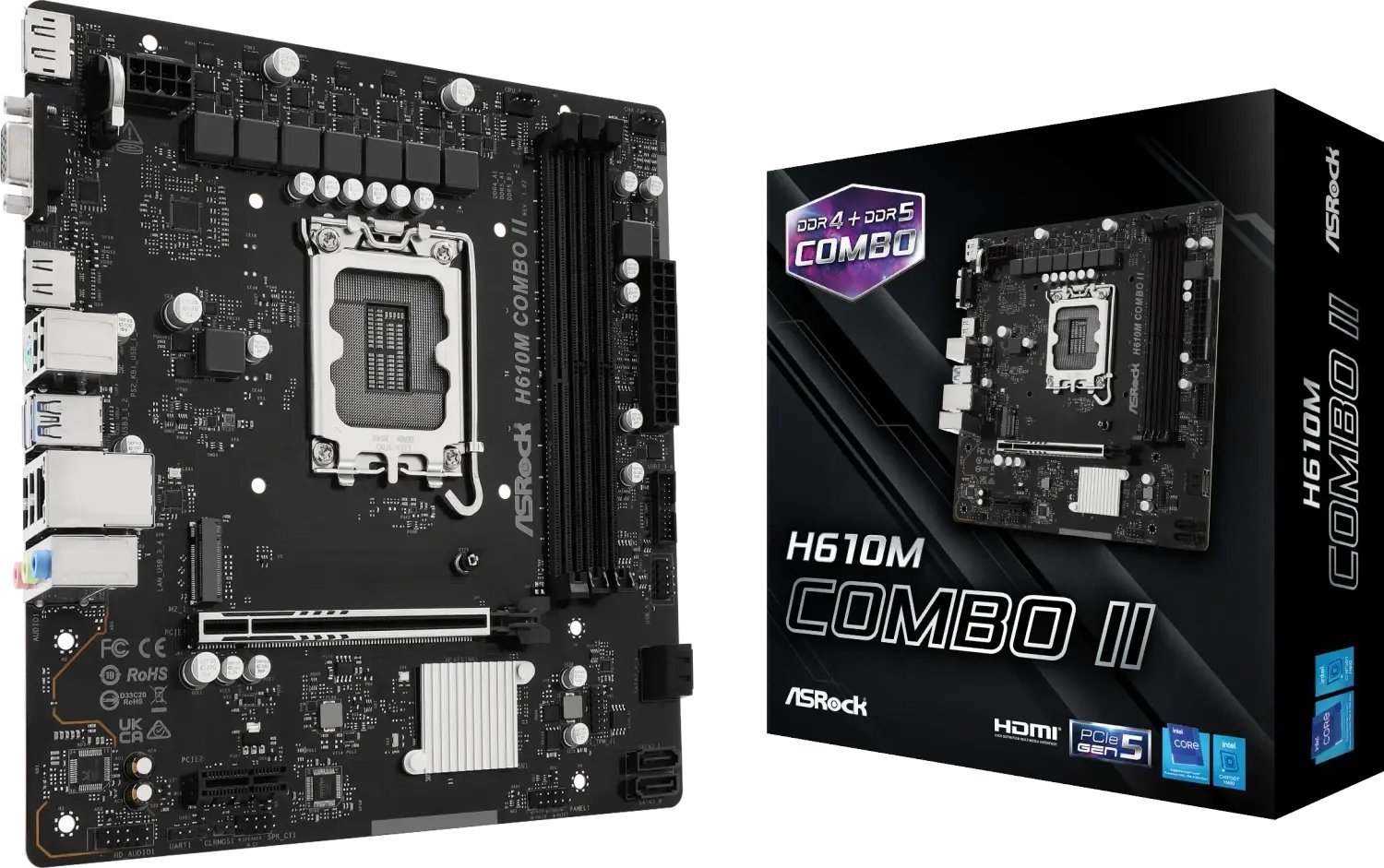 ASRock H610M COMBO II 90-MXBUN0-A0UAYZ