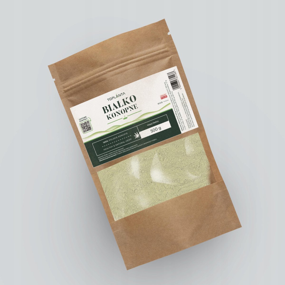 Białko konopne 60 % białka 1 kg