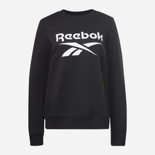 Bluza bez kaptura damska polarowa Reebok Identity Big Logo Fleece Crew 100012590 XS Czarna (4066746335437). Bluzy bez kaptura damskie - Bluzy damskie - miniaturka - grafika 1