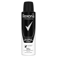 Dezodoranty i antyperspiranty męskie - Rexona - Men Invisible on black + white antyperspirant w sprayu - miniaturka - grafika 1