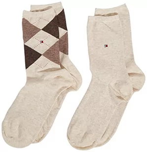Tommy Hilfiger Skarpety (zestaw 2 sztuk) Damskie, Beżowy (Light Beige Melange 360), 39-42 EU - Skarpetki damskie - miniaturka - grafika 1