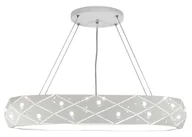 Lampy sufitowe - Candellux Lighting lampa sufitowa GLANCE 31-59178 metalowa 65cm okrągła do salonu żyrandol kryształki 31-59178 - miniaturka - grafika 1
