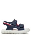 Buty dla chłopców - Tommy Hilfiger Sandały T1B2-33423-1591 S Niebieski - miniaturka - grafika 1