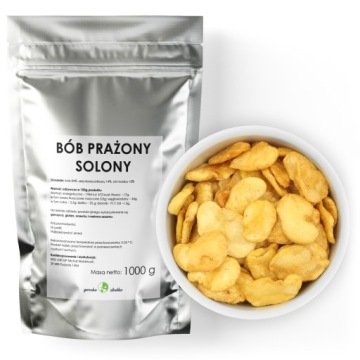 Bób Prażony Solony chrupiąca przekąska 1kg