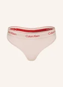 Majtki damskie - Calvin Klein Stringi Icon Cotton Modal rosa - miniaturka - grafika 1