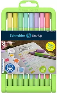 Cienkopis SCHNEIDER LINE-UP PASTEL, 0,4mm, 8 szt, w kasecie typu stojak - mix kolorów - Cienkopisy - miniaturka - grafika 1