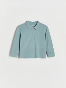 Reserved - Bawełniana koszulka longsleeve - jasnoniebieski - Bluzki dla niemowląt - miniaturka - grafika 1