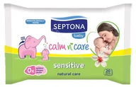 Chusteczki nawilżane - SEPTONA Septona baby chusteczki nawilżane dla dzieci Sensitive x 20 szt - miniaturka - grafika 1