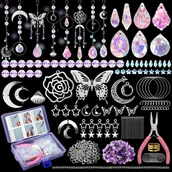 Rękodzieło - TEMU Zestaw do samodzielnego wykonania kryształowego łapacza słońca: 377 elementów - Spersonalizowane łapacze słońca do Twojego pokoju - miniaturka - grafika 1