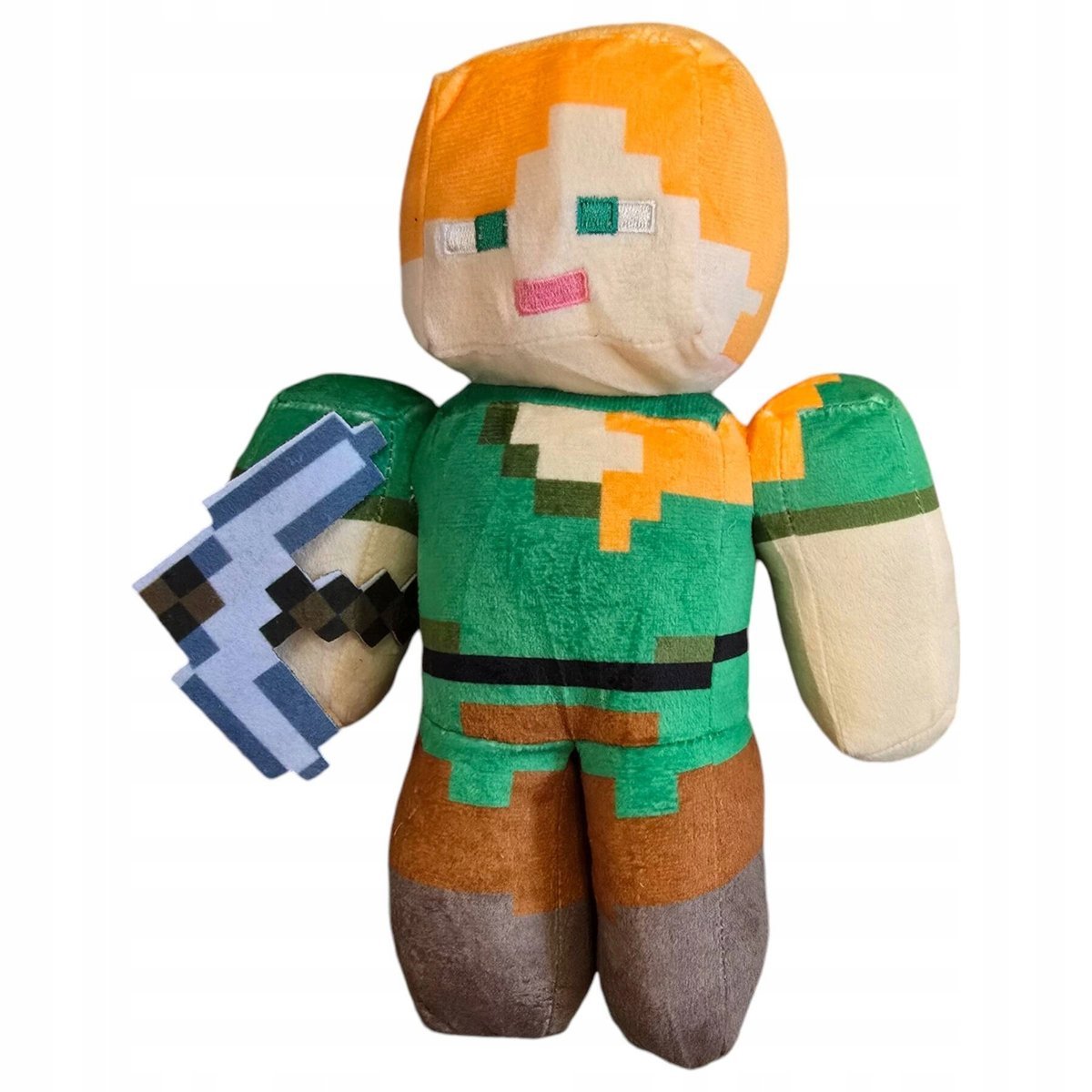 MINECRAFT PLUSZOWA MASKOTKA Z GRY LUDZIK ALEX RYCERZ DUŻA PRZYTULANKA 30 CM