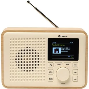 Radio DAB+/FM Denver Greenline DAB-60 light wood - Głośniki przenośne - miniaturka - grafika 1