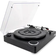 Gramofony - Jam HX-TTP300BWD-GB gramofon play, napęd 3-biegowy zapewniający najlepszy dźwięk, wysokiej jakości ceramiczny wkład czarny - miniaturka - grafika 1