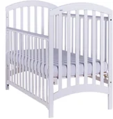 Łóżeczka i kojce - Drewex Łóżeczko ADEL opuszczany bok - biała 120x60 cm - miniaturka - grafika 1