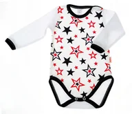 Body dla niemowląt - Body długi rękaw GWIAZDKI r 80 KLEKLE - miniaturka - grafika 1
