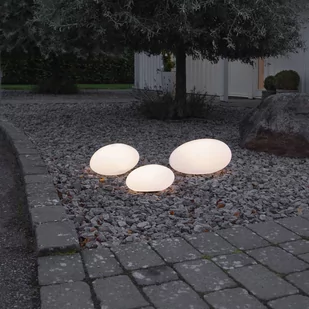 Lampa solarna LED Globy kształt kamienia, 26,5 cm - Lampy ogrodowe - miniaturka - grafika 2