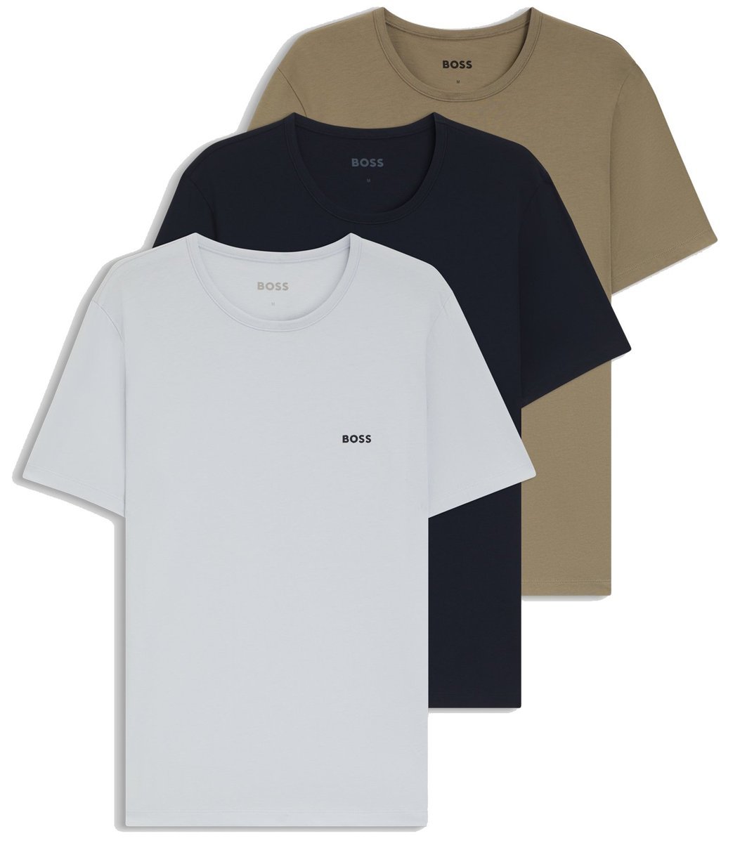!Koszulka męska t-shirt z krótkim rękawem HUGO BOSS 3pak zestaw r. M
