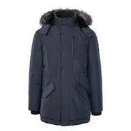 Kurtki męskie - Męska Kurtka ocieplana GUESS REAL DOWN PARKA M3BL20WFOW2-G7V2 – Granatowy - miniaturka - grafika 1