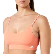 Biustonosze - Adidas Sports Underwear damski biustonosz typu stanik, koralowy, L - miniaturka - grafika 1