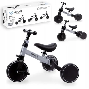 ROWEREK 3w1 PICO COOL GREY 5906601706530 - Rowerki trójkołowe - miniaturka - grafika 1