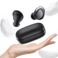 Słuchawki - Słuchawki bezprzewodowe dokanałowe BLUETOOTH 5.0 Buds Super Air SPORTOWE Czarne IPX8 - miniaturka - grafika 1