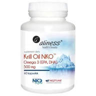 Układ pokarmowy - Krill Oil NKO Omega 3 z Astaksantyną 500 mg Aliness - 60 kaps. - miniaturka - grafika 1