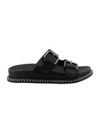 Klapki i japonki damskie - Tom Tailor Klapki w kolorze czarnym - miniaturka - grafika 1