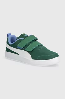 Buty dla dziewczynek - Puma tenisówki dziecięce kolor zielony - grafika 1