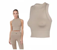 Bluzki damskie - 4F T-Shirt Damski Top Treningowy Bezszwowy Tsdf015 - miniaturka - grafika 1