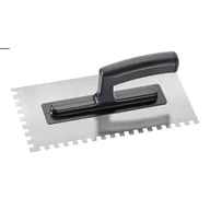 Narzędzia murarskie - Kielnia zębata 6 x 6 nierdzewna 280 x 130 mm - miniaturka - grafika 1