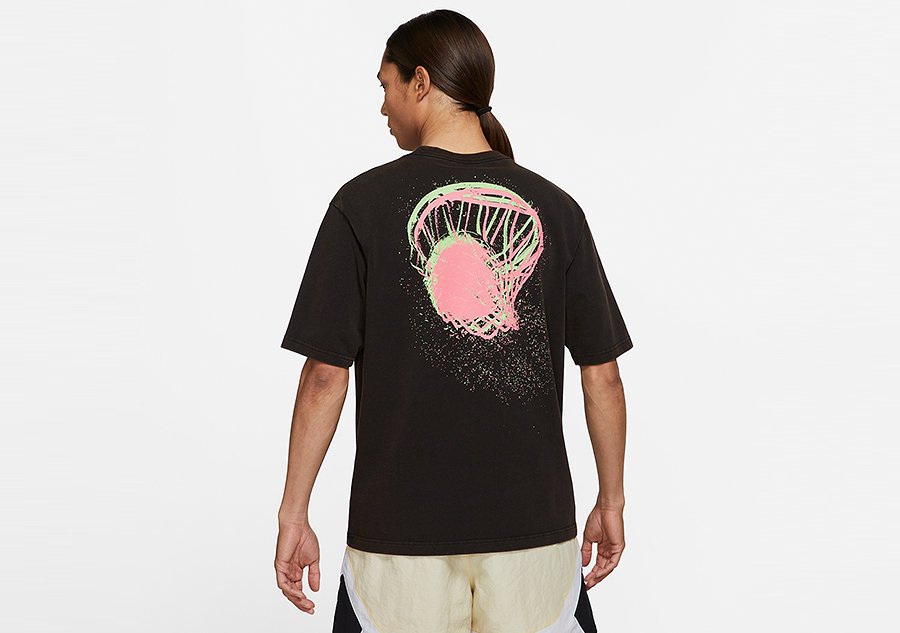 Nike Air Jordan Flight Essentials Washed Graphic Crew Tee Black