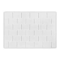 Dywaniki łazienkowe - Biały bawełniany dywanik łazienkowy Foutastic Tile, 50x80 cm - miniaturka - grafika 1