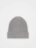 Czapki dla dzieci - Reserved - Czapka beanie z wiskozą - jasnoszary - miniaturka - grafika 1