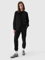 Spodnie sportowe damskie - Damskie spodnie dresowe joggery 4F 4FWMM00TTROF1138 - czarne - miniaturka - grafika 1