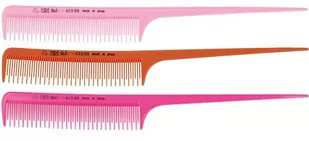 Euro Stil 423/99 Grzebień fryzjerski ze szpikulcem 20,5cm, różne kolory (losowo) - Grzebienie fryzjerskie - miniaturka - grafika 1