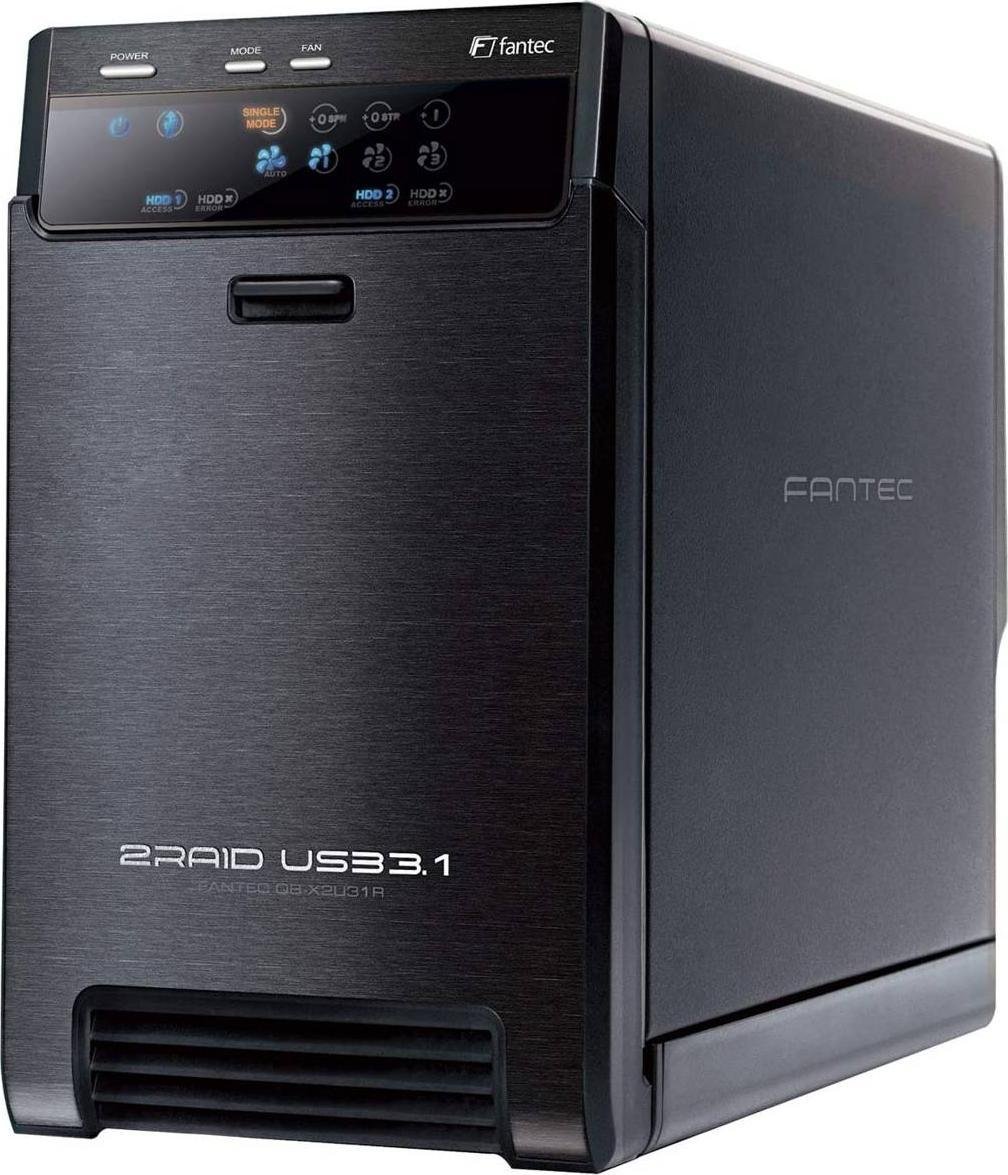 Fantec Fantec FANTEC QB-X2U31R RAID CASE/2X3.5IN SATA HDD USB3.1 C 10G 2133