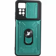 Etui i futerały do telefonów - Bizon Etui Case CamShield Card Slot Ring Xiaomi Redmi Note 11 Pro/Pro 5G zielone BCCSCSRRN11P5GGN - miniaturka - grafika 1