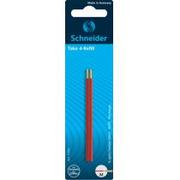 Wkłady do długopisów - Wkład do długopisów Schneider Take-4 M czerwony 2 szt. - miniaturka - grafika 1