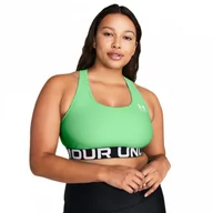 Bielizna sportowa damska - Biustonosz treningowy Under Armour UA HG Mid Branded - zielony - miniaturka - grafika 1