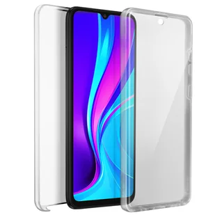 Etui 360° do Xiaomi Redmi 9C Elastyczny przód i sztywny tył – przezroczyste - Etui i futerały do telefonów - miniaturka - grafika 1