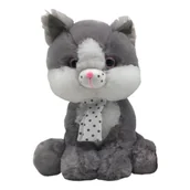 Maskotki i pluszaki - Axiom 4819 Kolekcja Silver Kot biały i szary 23 cm - miniaturka - grafika 1