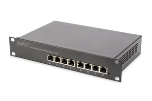 Digitus 10-calowy przełącznik gigabitowy 8-portowy Ethernet PoE+, zarządzany L2+ - Pozostałe akcesoria sieciowe - miniaturka - grafika 1