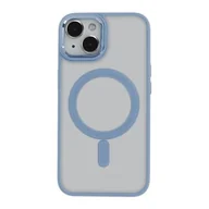 Etui i futerały do telefonów - Etui TECTO SHIELD Satin Elegant Mag do Apple iPhone 15 Plus Niebieski - miniaturka - grafika 1