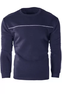 Bluza męska bez kaptura 2112 - granat - Risardi - Bluzy męskie - miniaturka - grafika 1