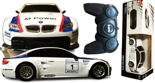 Autko Zdalnie Sterowane Rastar BMW M3 GT2 Samochód Auto Na Pilot 2,4GHz RC 1:24 BIAŁE - Zabawki zdalnie sterowane - miniaturka - grafika 1