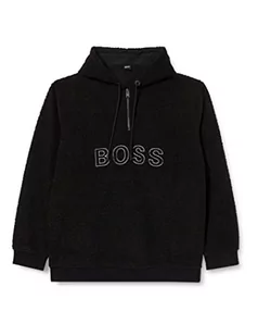 BOSS Męska bluza z kapturem zetedy skateboardingu, czarna1, luźny krój - Bluzy męskie - miniaturka - grafika 1