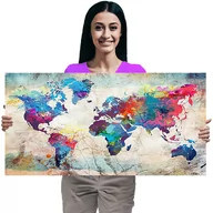 Zabawki kreatywne - Haft Diamentowy Diamond Painting,DIAMENTOWY MALARZ,Obraz DIY 5D,Mozaika Diamentowa 50x100, Mapa - miniaturka - grafika 1