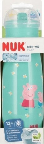 NUK NUK Mini-Me Trinkflaschen Peppa Pig 450ml, grün