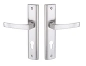 Klamki - Kuchinox Klamka drzwiowa Aria długi szyld Yale satyna - miniaturka - grafika 1