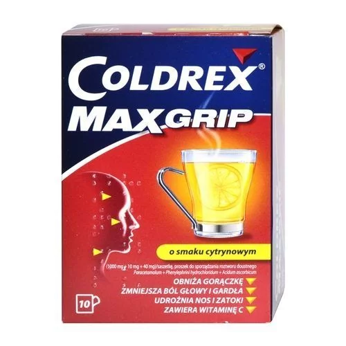 GlaxoSmithKline Coldrex MaxGrip cytrynowy 10 szt.