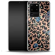Etui i futerały do telefonów - Silikonowe etui na telefon komórkowy Leopard Peace Palms Samsung Galaxy S20 Ultra - miniaturka - grafika 1